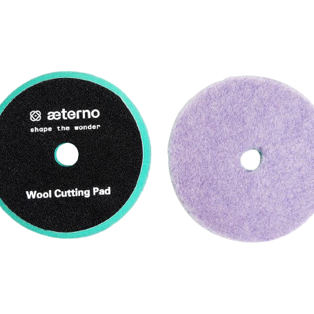 Pad Lână/Burete foarte abraziv Aeterno Purple/Green 125 mm