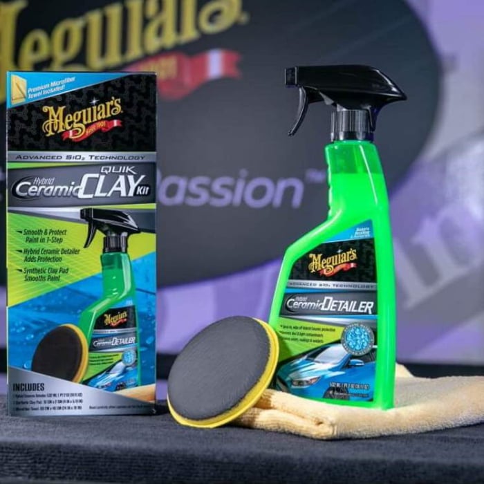 Set decontaminare suprafete Meguiar's Hybrid Ceramic Clay Kit