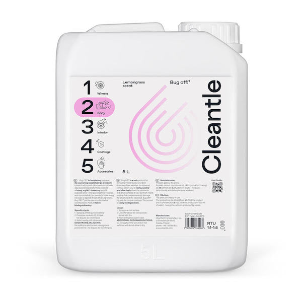 Solutie curatare insecte Cleantle Bug Off, 5L