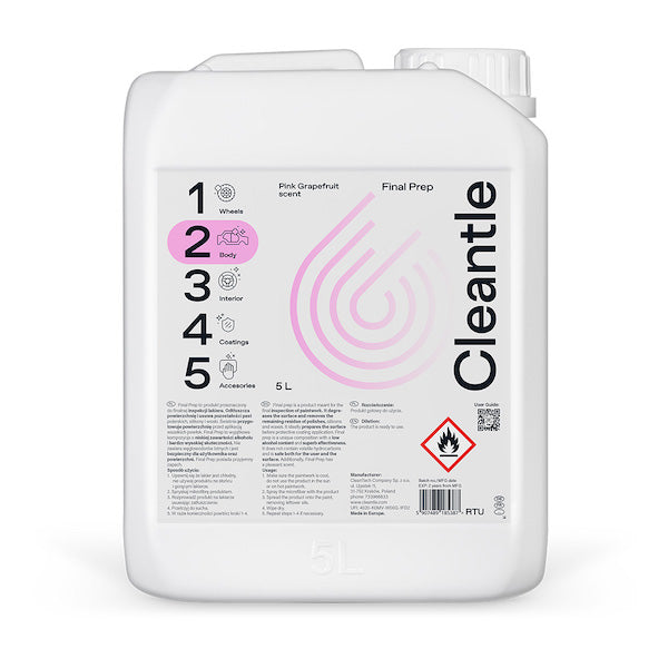 Degresant vopsea pentru Protectie Ceramica Cleantle Final Prep, 5L