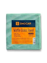 Lavetă sticlă Ewocar Waffle Glass Towel 400 GSM – microfibră pentru geamuri fără urme
