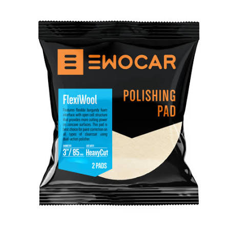 Pad polish lână abraziv Ewocar FlexiWool Pad – Heavy Cut DA & Rotativă
