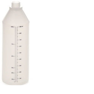 Flacon gol din plastic cu marcaj pentru dilutii Epoca EP01/P 1L