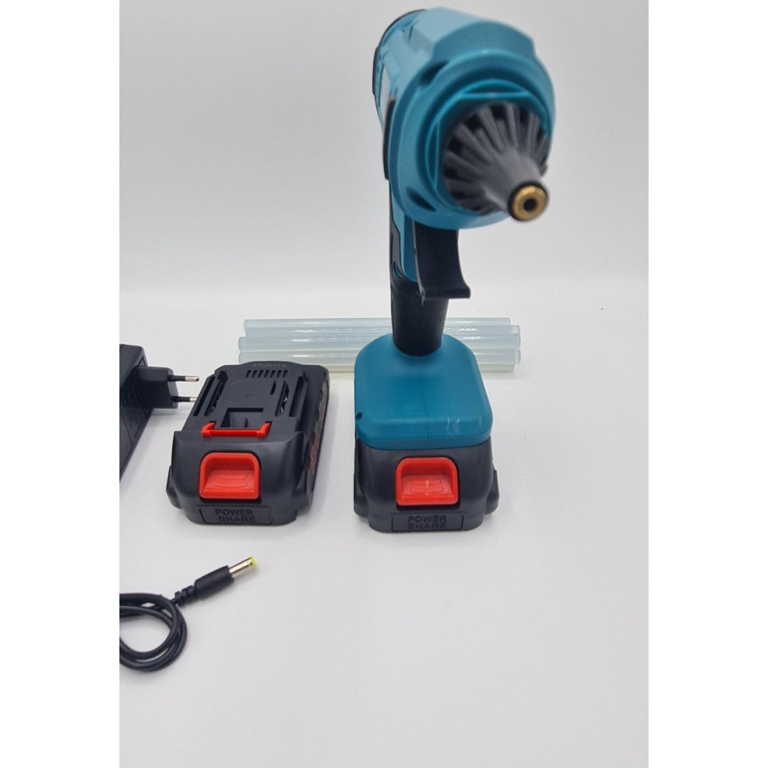 Pistol de lipire cu adeziv fierbinte topit bara plastic silicon cu baterii RealSystem