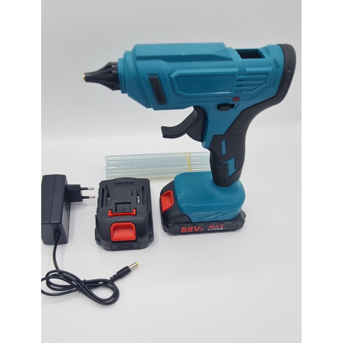 Pistol de lipire cu adeziv fierbinte topit bara plastic silicon cu baterii RealSystem