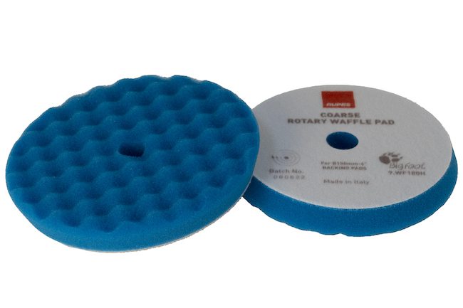 Burete Pad Polish Rupes Waffle Pad Albastru 125 mm Coarse Rotary