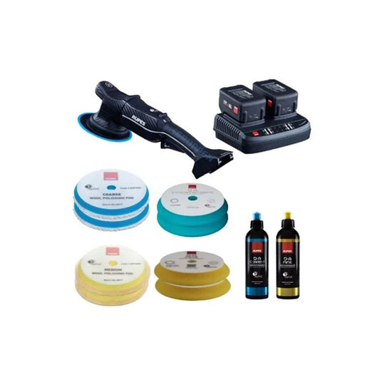 Kit Masina de Polish Orbitala Rupes BigFoot HLR21 iBrid, 150mm