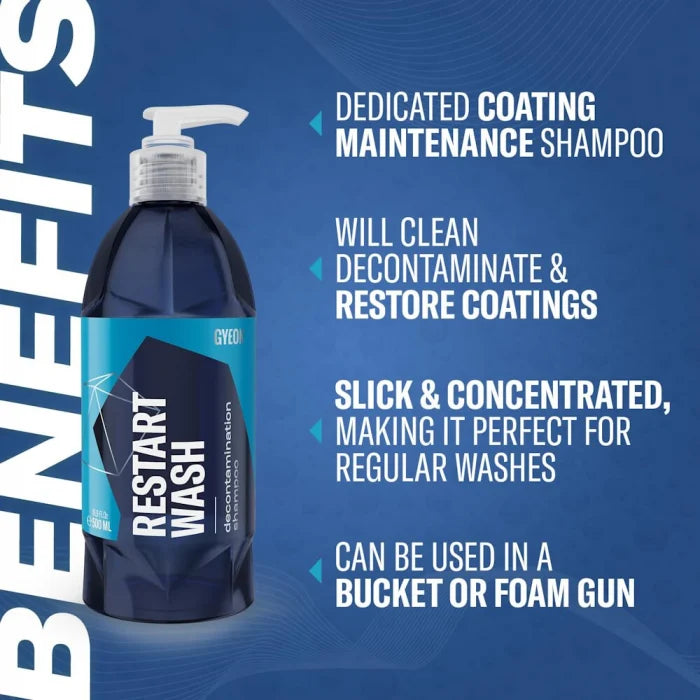 Sampon auto decontaminant Gyeon Q²M RestartWash