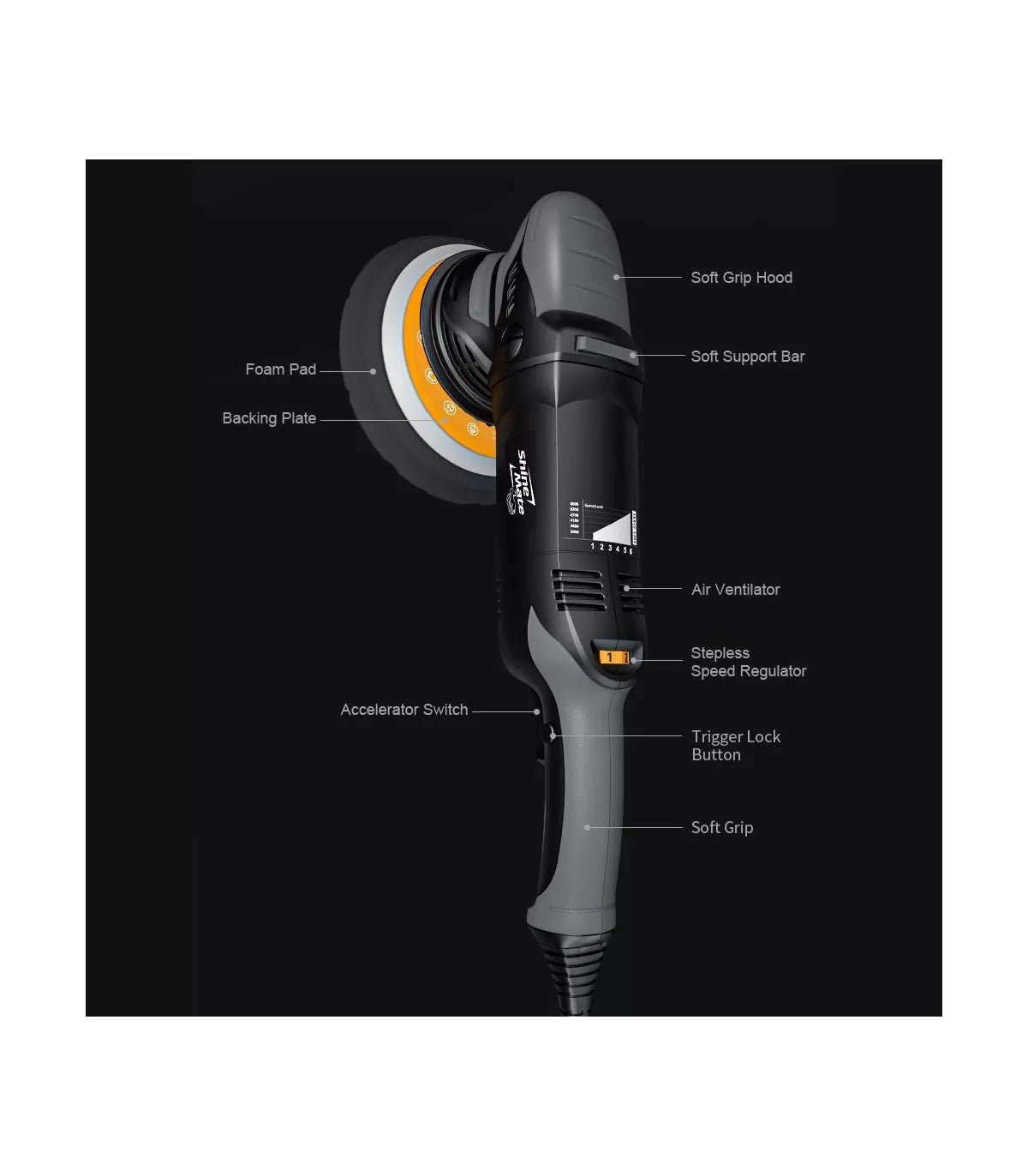 Masina Polish Orbitala 15mm - Shine Mate Orbital Polisher EX620 5/15