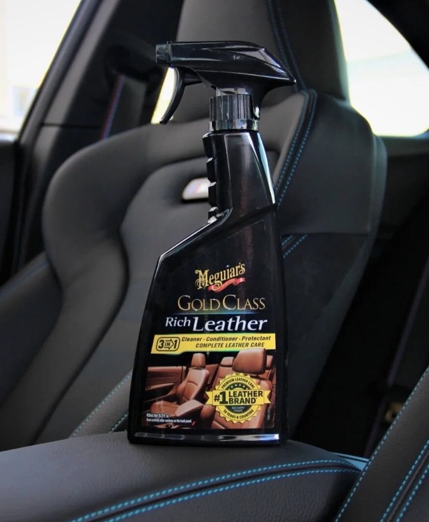 Solutie curatare si hidratare piele Meguiar's Gold Class Rich Leather Spray 3in1